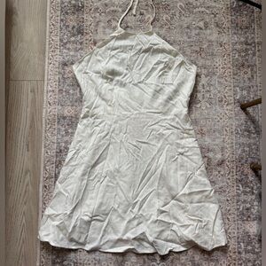 Lulus Cream Halter Dress